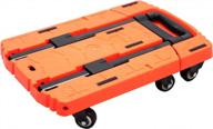 apollolift heavy duty folding flat platform hand truck & dolly cart - convertible, 440lbs load capacity for easy moving & transport logo