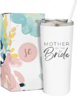 sassycups mother of the bride cup engraved vacuum insulated stainless steel tumbler for bride's mother engagement announcement mother of the bride gifts bridal shower gifts engagement gifts logo
