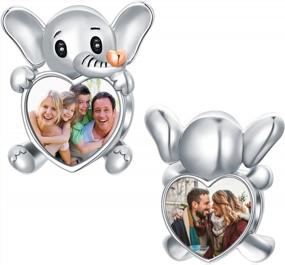 img 4 attached to Sterling Silver Personalized Photo Charm Bracelet - Customizable Picture Charm For Women And Girls, Holds 2 Photos - Ideal Gift