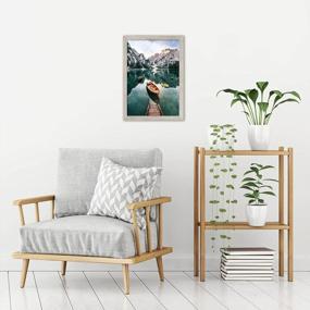 img 1 attached to 12X18 Driftwood Picture Frame By Americanflat- Durable Composite Wood With Shatterproof Glass -Can Hang On Both Horizontal And Vertical Format - Comes With Hanging Hardware For Easy Wall Mounting