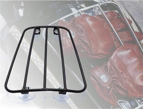 img 2 attached to 🏍️ Universal Black Motorcycle Fuel Tank Luggage Holder Shelf with Powerful Suction Cups for Improved SEO