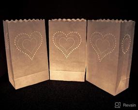 img 2 attached to CleverDelights White Luminary Bags Resistant Event & Party Supplies good for Decorations