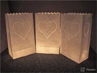 cleverdelights white luminary bags resistant event & party supplies good for decorations logo