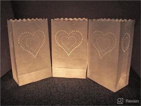 img 3 attached to CleverDelights White Luminary Bags Resistant Event & Party Supplies good for Decorations