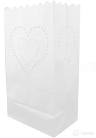 img 1 attached to CleverDelights White Luminary Bags Resistant Event & Party Supplies good for Decorations