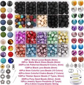 img 2 attached to Get Creative With EuTengHao'S 1146Pcs Lava Beads And Jewelry Making Accessories