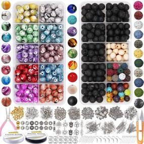 img 4 attached to Get Creative With EuTengHao'S 1146Pcs Lava Beads And Jewelry Making Accessories