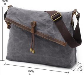 img 3 attached to Women'S Canvas Messenger Bag Vintage Marble Crossbody Travel Bags For Traveling By Kemy