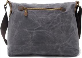 img 2 attached to Women'S Canvas Messenger Bag Vintage Marble Crossbody Travel Bags For Traveling By Kemy