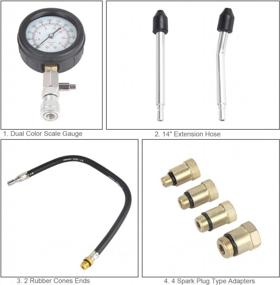 img 1 attached to Accurately Diagnose Engine Leaks With AutoRocking Petrol Compression Tester For Cars, Motorcycles, And Lawn Mowers