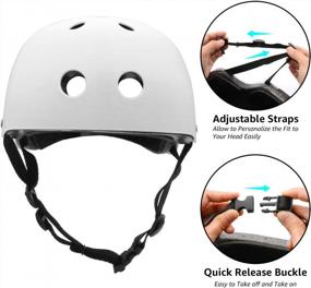 img 2 attached to Велосипедный шлем для скейтборда с высокой вентиляцией для взрослых, молодежи, детей, мужчин и женщин - катание на роликах, скутер, велоспорт