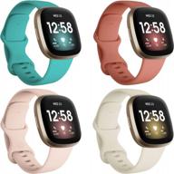 upgrade your fitbit with ibrek 4-pack bands: comfortable and durable replacement wristbands for women and men logo