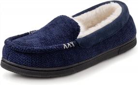 img 4 attached to Winter Lined Chenille Moc Slipper For Women By RockDove