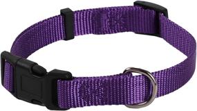 img 1 attached to NCMAMA Quick Release Adjustable Dog and Cat Collar with Bow - Stylish Nylon Pet Collar for Small, Medium, and Large Dogs (Purple)