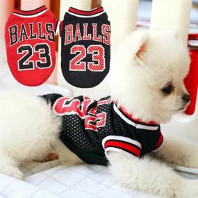 img 3 attached to 🏀 Anytec XS-6XL Dog Clothes Basketball Uniform Mesh Breathable T-Shirt - Ideal for Pet Dogs Cats - Basketball Fans Costume (Size M, A)