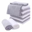 12-pack premium microfiber facial cloths - soft & highly absorbent - fast-drying washcloths for gentle makeup removal & skincare logo