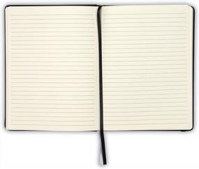 img 3 attached to Samsill Large Hardbound Writing Notebook - 7.5X10 Inches, 120 Ruled Sheets (240 Pages), Black