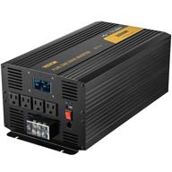 🔌 vevor 3000w pure sine wave power inverter, 24v dc to 120v ac car inverter, usb port lcd display remote controller, ac outlets (gfci), for rv truck car solar system travel camping logo