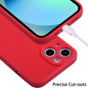 img 3 attached to Упаковка из 5 гелевых чехлов Wisdompro Slim TPU для iPhone 13 Mini — 5,4 дюйма (желтый, красный, зеленый, голубой, розовый) — стильный и защитный чехол для вашего смартфона
