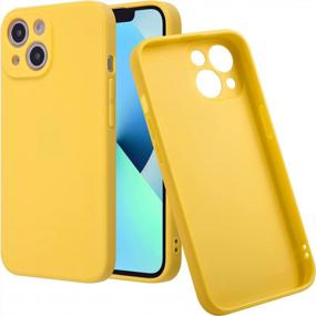 img 2 attached to Упаковка из 5 гелевых чехлов Wisdompro Slim TPU для iPhone 13 Mini — 5,4 дюйма (желтый, красный, зеленый, голубой, розовый) — стильный и защитный чехол для вашего смартфона