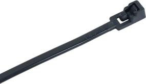 img 3 attached to 🔒 Gardner Bender 47-108UVB 8-Inch UV Resistant Black Releasable Cable Tie - 50 lb Load Capacity for Efficient Electrical Wire and Cord Management