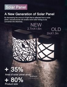 img 2 attached to Black Bird Dusk To Dawn Solar Wall Lights - Perfect Outdoor Porch Lights (2-Pack)