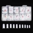 500pcs white french acrylic nail tips artificial false tip for manicure salons & home diy logo