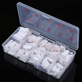 img 3 attached to 500Pcs White French Acrylic Nail Tips Artificial False Tip For Manicure Salons & Home DIY