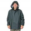 pvc rain jacket with hood for fishing and outdoor activities, large size by ultrasource logo
