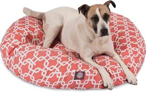 img 4 attached to 🐾 Majestic Pet Coral Links Large Round Pet Bed: Ultimate Comfort and Style for Your Furry Friend