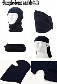 img 2 attached to Stay Warm And Stylish With GAMWAY Ski Mask Balaclava Hood For Outdoor Sports And Cycling