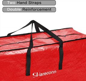 img 1 attached to 9Ft Christmas Tree Storage Bag - Reinforced Handles, Dual Zipper & Waterproof Material For Protection From Dirt & Moisture | SHareconn Red Tote