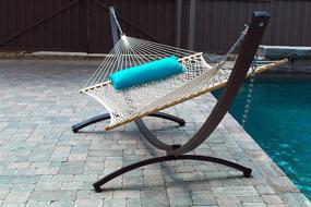 img 3 attached to COT21 Cotton Rope Double Hammock By Vivere