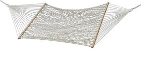 img 4 attached to COT21 Cotton Rope Double Hammock By Vivere