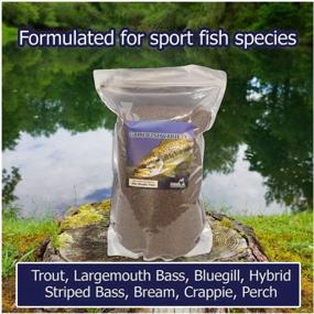 img 2 attached to Enhance Your Fisheries With Natural Waterscapes Game Fish Food: 22 Lb Bag Of Nutritious Pellets For Bass, Bluegill, Trout, Catfish, And Tilapia