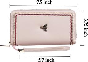 img 1 attached to Gostwo Capacity Genuine Blocking Wristlet Women's Handbags & Wallets: Stylish and Secure Wristlets for Women