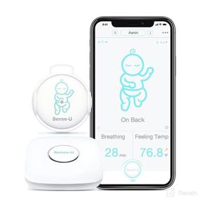 img 4 attached to Sense-U Baby Breathing Monitor 3: Advanced Monitoring of Infant 👶 Breathing Movement, Rollover, Temperature, Humidity, with Real-time Alerts from Anywhere, Green