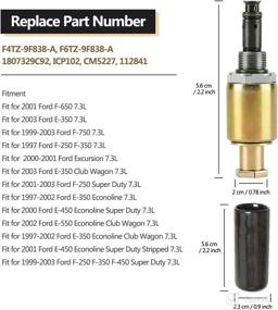 img 2 attached to High Quality 7.3L Fuel Injection Pressure Regulator Sensor and IPR Valve for Ford F-Series and E-Series Trucks - Complete with Electrical Connector Pigtail Wire Harness Sensor - 1829856C91