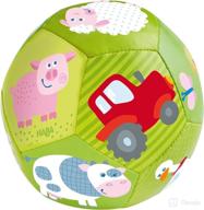 🎾 haba baby ball on the farm 4.5" for babies 6 months and up: a perfect toy for little ones! logo