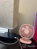 img 1 attached to TekHome Small Desk Fan: Quiet Personal Mini USB Fan For Home Bedroom, 4 Inch White. review by Anthony Boylan