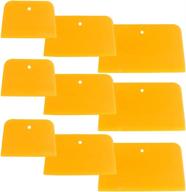 🔧 9-piece set of body filler spreaders, sourceton automotive body fillers - 4, 5, 6 inch reusable plastic spreader for applying fillers, putties, glazes, caulks, and paint logo
