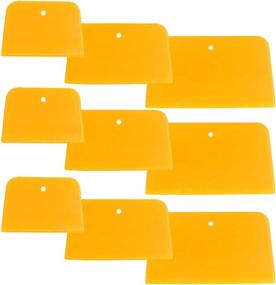 img 4 attached to 🔧 9-Piece Set of Body Filler Spreaders, SourceTon Automotive Body Fillers - 4, 5, 6 Inch Reusable Plastic Spreader for Applying Fillers, Putties, Glazes, Caulks, and Paint