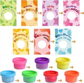 img 3 attached to 28 Pcs Valentines Day Gifts For Kids Classroom - Play Dough, Cards Exchange Party Favors Boys Girls Preschoolers