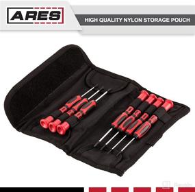 img 1 attached to ARES 70600-7-Piece Precision Screwdriver Set with S2 Steel Shafts - Includes Phillips Sizes 00, 0, & 1 - Slotted Sizes 1.5, 2.0, 2.4 & 3.0mm - Comes with Handy Storage Pouch for Convenience