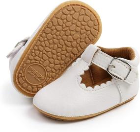 img 4 attached to CAKOPEN Anti Slip Toddler Walking Princess Girls' Shoes via Flats