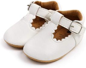 img 2 attached to CAKOPEN Anti Slip Toddler Walking Princess Girls' Shoes via Flats