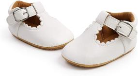img 1 attached to CAKOPEN Anti Slip Toddler Walking Princess Girls' Shoes via Flats