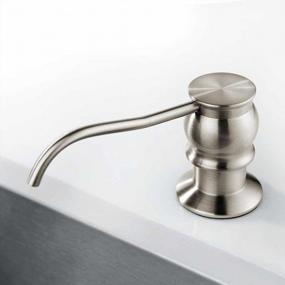 img 2 attached to Upgrade Your Kitchen With GICASA'S Sleek Built-In Soap Dispenser In Brushed Nickel Brass Finish