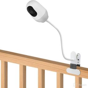 img 4 attached to 📹 Flexible Long Gooseneck Arm Baby Monitor Mount - Compatible with Nooie Baby Monitor and Nooie Pet Camera Indoor - 15.7 inches - Crib Baby Camera Stand - No Tools Required