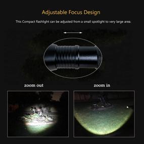 img 2 attached to 2-Pack Zoomable LED Tactical Flashlights With High Lumens And Single Mode For Military, Camping, Outdoor, And Emergency Use